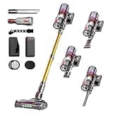 Cordless Vacuum Cleaner, 48Kpa 550W 65Mins Vacuum Cleaners for Home, Vacuum Cleaner with Wall Mount Charging, Anti-Tangle Stick Vacuum Self-Standing, Vacuum Cordless Rechargeable for Pet Hair/Carpet
