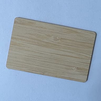 YARONGTECH NTAG215 NFC eco-friendly Wooden Card Work with TagMo and Games for All NFC-Enabled Smartphones and Devices (Pack of 2) (Bamboo)