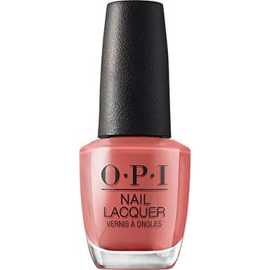 OPI Nail Lacquer My Solar Clock is Ticking | Opaque Dark Orange Crème Chip Resistant Nail Polish | Peru Collection