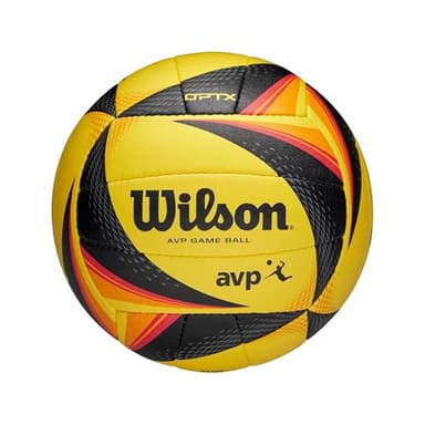 WILSON AVP OPTX Game Volleyball - Official Size, Yellow/Black