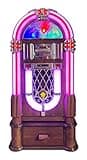 Arkrocket Full Size Jukebox Vinyl Record Player Bluetooth USB SD CD Player Radio Retro Turntable Classic Jukebox (Taurus II + Stand - Oak)