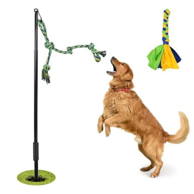 Outdoor Dog Toy,Interactive Dog Toys Outside Tug of War Dog Toy Interactive Exercise Game for Small Medium Large Dogs in Yard Park Playground Play Equipment