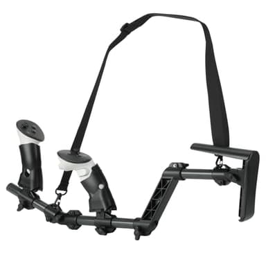 VR Gun Stock for Meta Quest 3S, Compatible with Meta Quest 3 Gun Stock Controller Grips, VR Gun Stock Quest 3 with Shoulder Straps, Enhance Real Feeling and Stability (Upgrade Stock for Quest 3/3S)