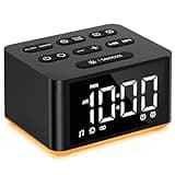 【3 in 1】 Sound Machine Dual Alarm Clock Night Light White Noise Machine 27 Sleeping Sounds for Adults Kids Precise 32 Level Volume Sleep Timer Memory Function Digital Clock with 30 Wake Up Sounds