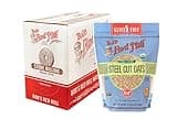 Bob's Red Mill Gluten Free Organic Steel Cut Oats, 24oz (Pack of 4) - Non GMO, Whole Grain, Vegan, Kosher