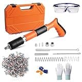 Manual Mini Steel Nail Gun Kit- 5-Speed Mini Nail Gun with 120pcs Nails, Concrete Nail Gun Set, Portable Nail Wall Shooting Machine Fastening Tool, for Ceilings, Pipes, Circuit lnstallation