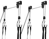 Therwen 2 Pack Kayak Hoist Lift Systems with 165 lb for Kayaks Canoes Surfboards Bikes Ladders Garage Storage Canoe Lift Pulley System Capacity Ceiling Mount Hoists