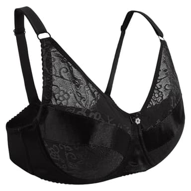 Vollence Silicone Breast Form Pocket Bra Mastectomy Bra with Pockets for Breast Prosthesis Women's Daily Bra