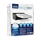 Allersoft| Queen Sleeper Sofa Mattress Cover with Secure Locking Zipper. Creates a Natural Seal On All Sides of Your Pull-Out Sofa Mattress from Liquids, Dust, Pet Dander, Pollen-60x72 (Fits 4-7 Deep)
