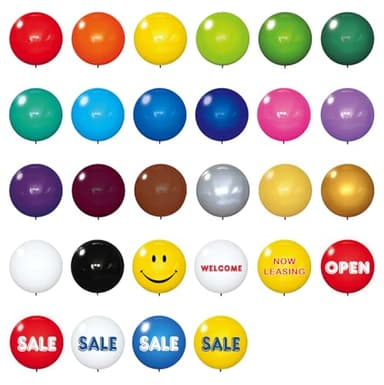 DuraBalloon Reusable Helium Free Replacement Balloons (5-Pack) - Weatherproof Plastic Outdoor Balloons NO HARDWARE INCLUDED