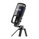 RØDE NT-USB+ Professional-Grade USB Condenser Microphone For Recording Studio Quality Audio Directly To A Computer Or Mobile Device, Black