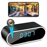 braosusner Clock Hidden Camera HD 1080P WiFi Wireless Spy Camera Surveillance Security Nanny Cams for Home/Office/Indoor