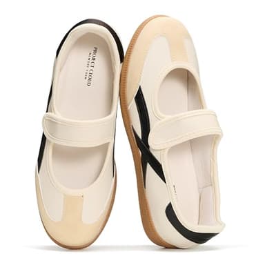 Project Cloud Comfortable Womens Shoes - Casual Trendy Mary Jane Shoes Women with Memory Foam - Lightweight & Non-Slip Fashion Sneakers for Women 2026 (Spring, BEIG,8.5M)