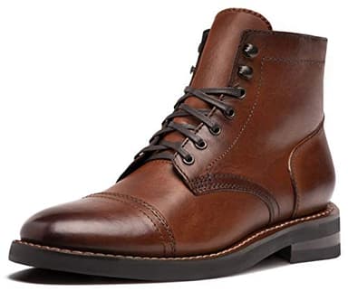 Men's Captain Lace-Up Boot, Brandy, 10