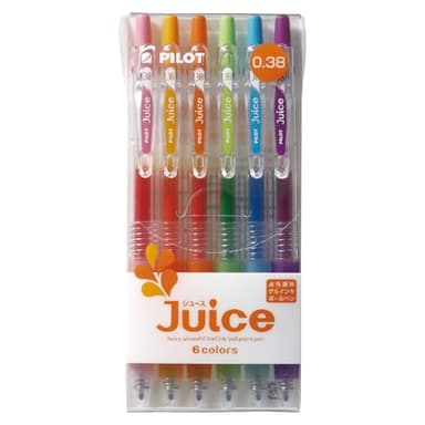 Pilot Juice Gel Ink Pen-0.38 mm-6color Standard