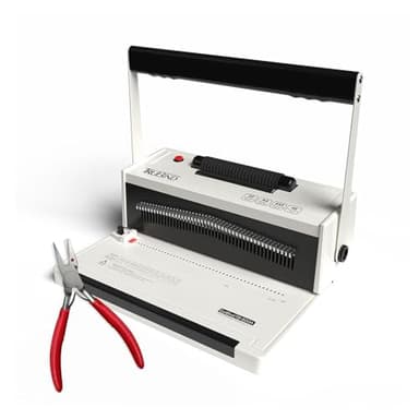 TruBind Coil Binding Machine with Electric Coil Inserter and Adjustable Side Margin | 20 Sheet Punch Capacity | Bind up to 440 Sheets | 46 Fully Disengageable Dies | 4:1 Pitch | 2-Year Warranty