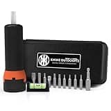 KNINE OUTDOORS Digital Torque Screwdriver Wrench Driver Set 15-100 Inch Pounds lbs for Maintenance, Hex Bits, 1/4" Socket, Shaft Extension, Scope Level Bubble, For Tools, Bike Repairing and Mounting