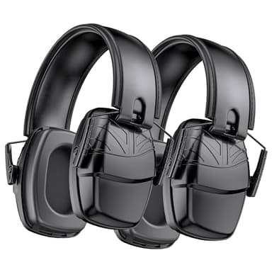 Link Dream 2Pack Ear Protection, NRR 35dB Hearing Protection Noise Canceling Ear Muffs Adjustable Headband for Shooting