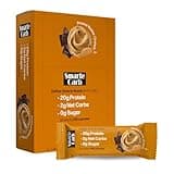 NuGo Smarte Carb 20g Protein 0g Sugar, 2g Net Carbs 160 Calories Brown, Sugar free Peanut Butter Crunch, 12 Count