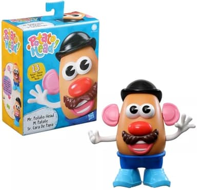 Hasbro Playskool Mr Potato Head Toy, 13 Pieces, Classic Kids Toy, Includes Blue Stand, For Ages 2 and Up