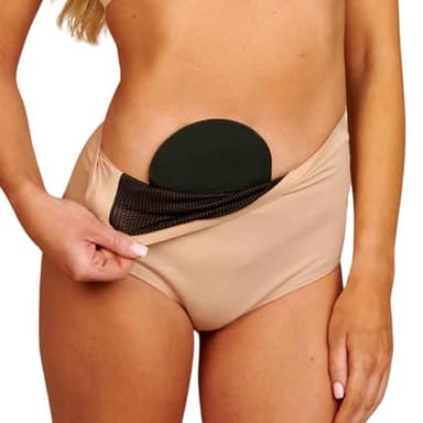 SIIL Ostomy Underwear for Women, Ostomy Bag Covers W/Stoma Pocket, Anti-leaks, Super Absorbent, For Colostomy & Ileostomy (M)