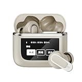 AD V8 TWS Earphones LCD Multi Functional Touch Screen Wireless Earbuds with ANC+ENC Noise Cancelling - Sport A9 Pro Earbuds IPX-5 Waterproof Stereo Sound - Long Battery Life BT V5.3 Gaming Headphones