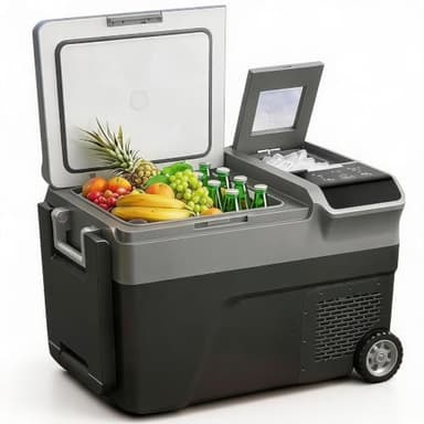 Garvee 12V Car Refrigerator with Ice Maker, 40QT Portable Freezer Cooler