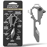 PROOF Keychain Pocket Multitool | Stainless Steel Utility Tool | EDC Gadget | 20 in 1 Keychain Tool | TSA Safe | Bottle Opener | Veteran Owned