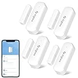 Tuya Zigbee Door and Window Sensor, 4 Pack, Wireless Mini Contact Sensor, Requires Zigbee Hub, Zigbee Connection, Compatible with Alexa/Google Assistant