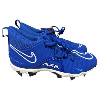 Nike Men's Alpha Menace-3 Shark Football Shoes Cleats Game Royal/University Blue/Summit White/White #CV0582-414 - Size Men's 12