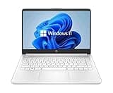 HP 14" HD Laptop, Windows 11, Intel Celeron Dual-Core Processor Up to 2.60GHz, 4GB RAM, 64GB SSD, Webcam(Renewed)
