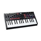 M-Audio Oxygen Pro Mini – 32 Key USB MIDI Keyboard Controller With Beat Pads, MIDI assignable Knobs, Buttons & Faders and Software Suite Included