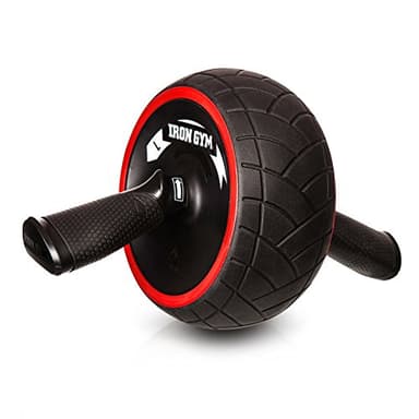 Iron Gym IRG013 Speed Abs Complete Ab Workout System, Abdominal Roller Wheel, 9.4 x 3.6 x 7.9, Black/Red