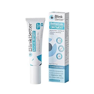 BlinkBetter Lanolin Free Eyelid Ointment 10g – For Sensitive & Dry Eyelids - Hydrates, Nourishes & Soothes – Moisturising Care for Dry, Itchy, Red, Sensitive, Flaky Skin Around the Eyes