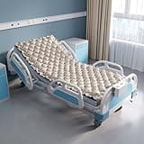 VOCIC Alternating Air Pressure Mattress Pad, Bed Sore Prevention Solution Mattress Topper with 6-Setting Pump, Waterproof Pressure Ulcer Cushion Pad for Hospital Beds and Home (S11VA, Beige)