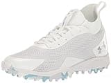 Under Armour Women's Glory 2 Turf, (100) White/White/Silver, 7.5, US