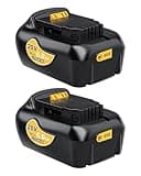 Genuine Capacity 2 Pack 6Ah 20V Max Battery Replacement for Dewalt 20V Battery with USB and USB-C Charging Port, True Capacity Lithium ion Battery Compatible with All 20V Dewalt Cordless Tools