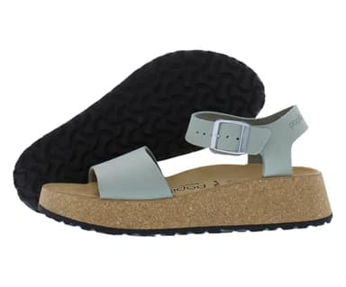 Birkenstock Glenda Narrow Unisex Shoes Size 6, Color: Pure Sage/Cool Green
