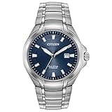 Citizen Men's Eco-Drive Modern Paradigm Watch in Super Titanium, Blue Dial (Model: BM7431-51L)