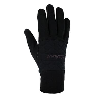 Carhartt Women's Fleece Touch-Sensitive Knit Cuff Glove, Black, Medium
