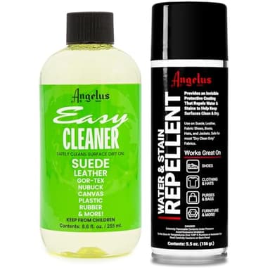 Angelus Easy Cleaner + Water & Stain Repellent Bundle. Shoe Cleaner & Protector Kit