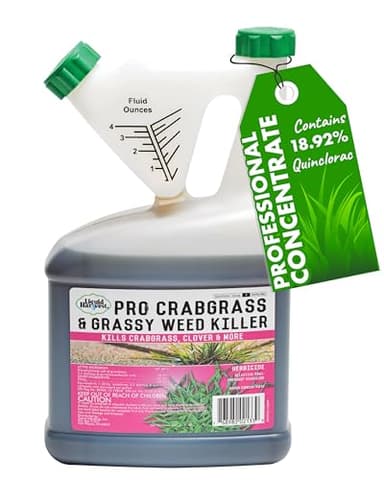 Pro Crabgrass & Grassy Weed Killer - 18.92% Quinclorac (Compare to Drive XLR8) – Concentrated Professional Crabgrass Herbicide – Quick Drying with Residual Control - 64 Ounces