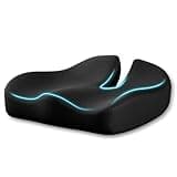 CJACSOC Seat Cushion, Extra Large Memory Foam Cushion for Office Chair Cushions, Ergonomic Cushions Pad Pillow for Pressure Relief Sciatica & Pain Relief for Long Sitting