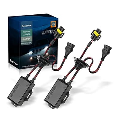 2PCS H8 H9 H11 LED Light Canbus Decoder: Anti Flicker Harness, Resistor Decoders Error Free, LED Warning Canceller Resistor Adapter, H8 Canbus Decoder Upgrade with Waterproof Rubber Ring