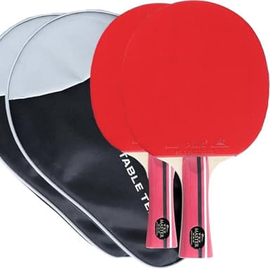 Palio Master 3.0 Table Tennis Bat & Case | ITTF-Approved Intermediate Ping Pong Racket | Allround Speed, Spin and Control (Set of 2 Rackets)