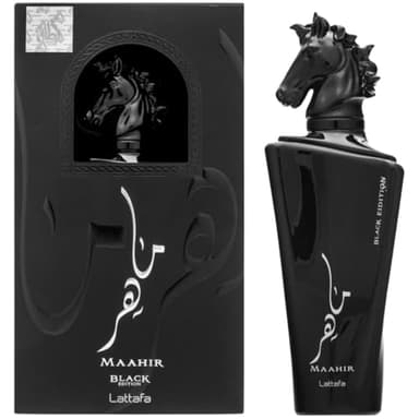 Lattafa Maahir Legacy - Aromatic Spicy, Citrus, Amber Wood - Eau de Parfum Long-Lasting Fragrance for Men, 3.40 Ounce / 100 ml