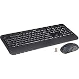 Logitech MK540 Advanced Wireless Keyboard with Wireless Mouse Combo — Full Size Keyboard and Mouse, Long Battery Life, Caps Lock Indicator Light, Hot Keys, Secure 2.4GHz Connectivity (Renewed)