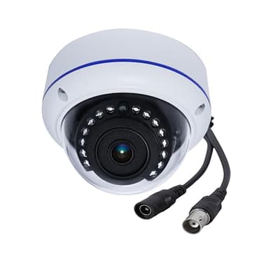 5MP 4MP 180 Degree Wide Angle Dome Security Camera HD-TVI/CVI/AHD/960H Analog 4 in 1 Super Hybrid HD CCTV Surveillance 1.7mm Fisheye Lens Outdoor/Indoor IR Day&Night Vision Home Cam