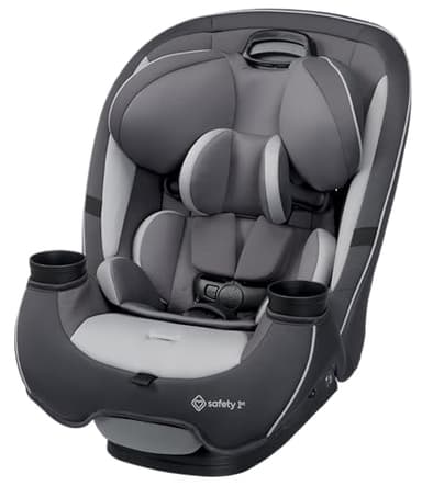 Safety 1st Grow and Go All-in-One Slim Convertible Car Seat, Rear Facing, 5-40 lbs, Forward Facing (30–65 lbs), High Back Booster Seat 40-100 pounds, Iron Frost
