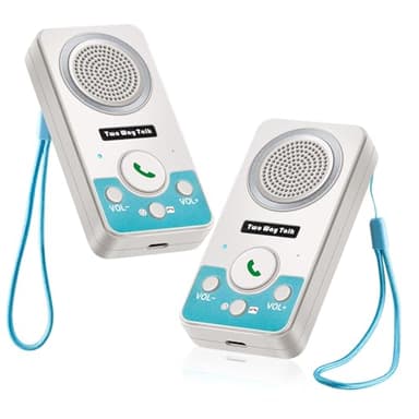 Intercoms Wireless for Home, 2 Way Audio Hands-Free Long Range Wireless Intercom System, 4 Ringtones 8 Volume Levels, Up to 10 Days Standby Intercom Syetem for House, Office, Classroom, White